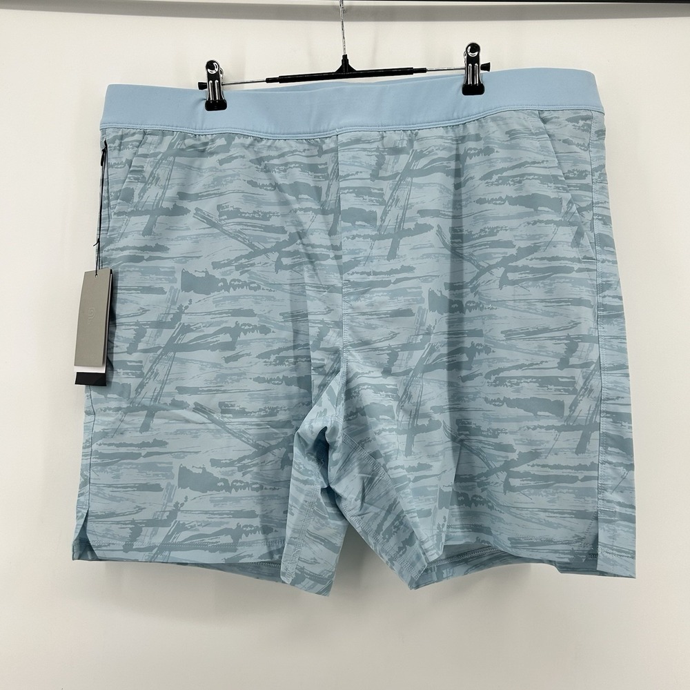 Public‎ Rec Flex Shorts Mens 42x7.5 Blue Hybrid Athletic Camp Beach NWT